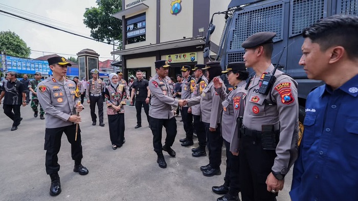 Kapolda Jatim Kunker ke Polres Kediri Kota, Berikan Motivasi kepada Jajaran 