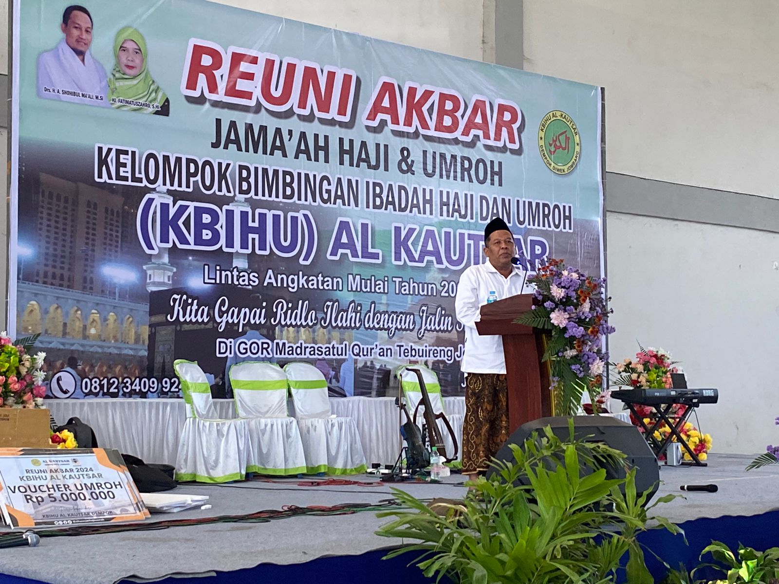 Hadir di Reuni Akbar, Pasangan WarSa Didoakan Ribuan Jemaah Haji Menang di Pilkada Jombang