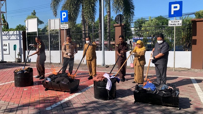 Kejari Gresik Musnahkan Barang Bukti 213 Perkara, Narkoba Masih Mendominasi