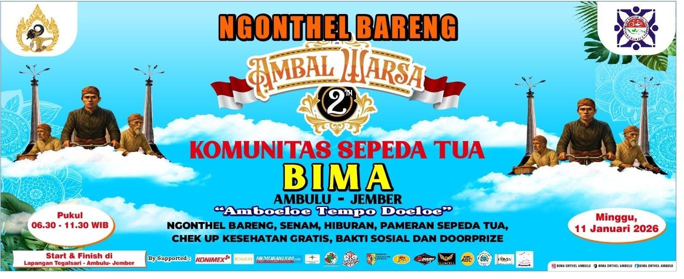 Nostalgia Tempo Doeloe, HUT Ke-2 Bima Ajak Warga Jember Ngonthel Bareng dan Nikmati Polo Pendem