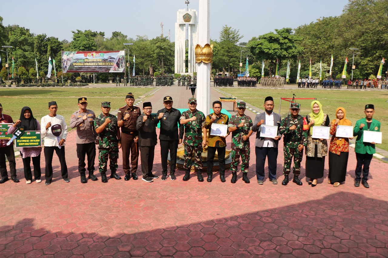 TMMD Ke-120 Kodim 0816/Sidoarjo Ditutup, Kebersamaan dan Semangat Gotong Royong Diharap Tetap Terjalin