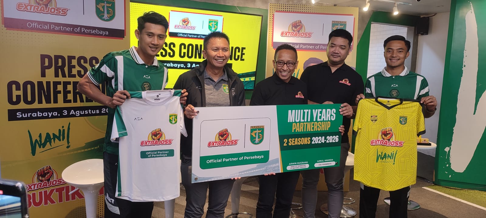 Persebaya dan Extra Joss Perpanjangan Kerjasama Selama 2 Musim