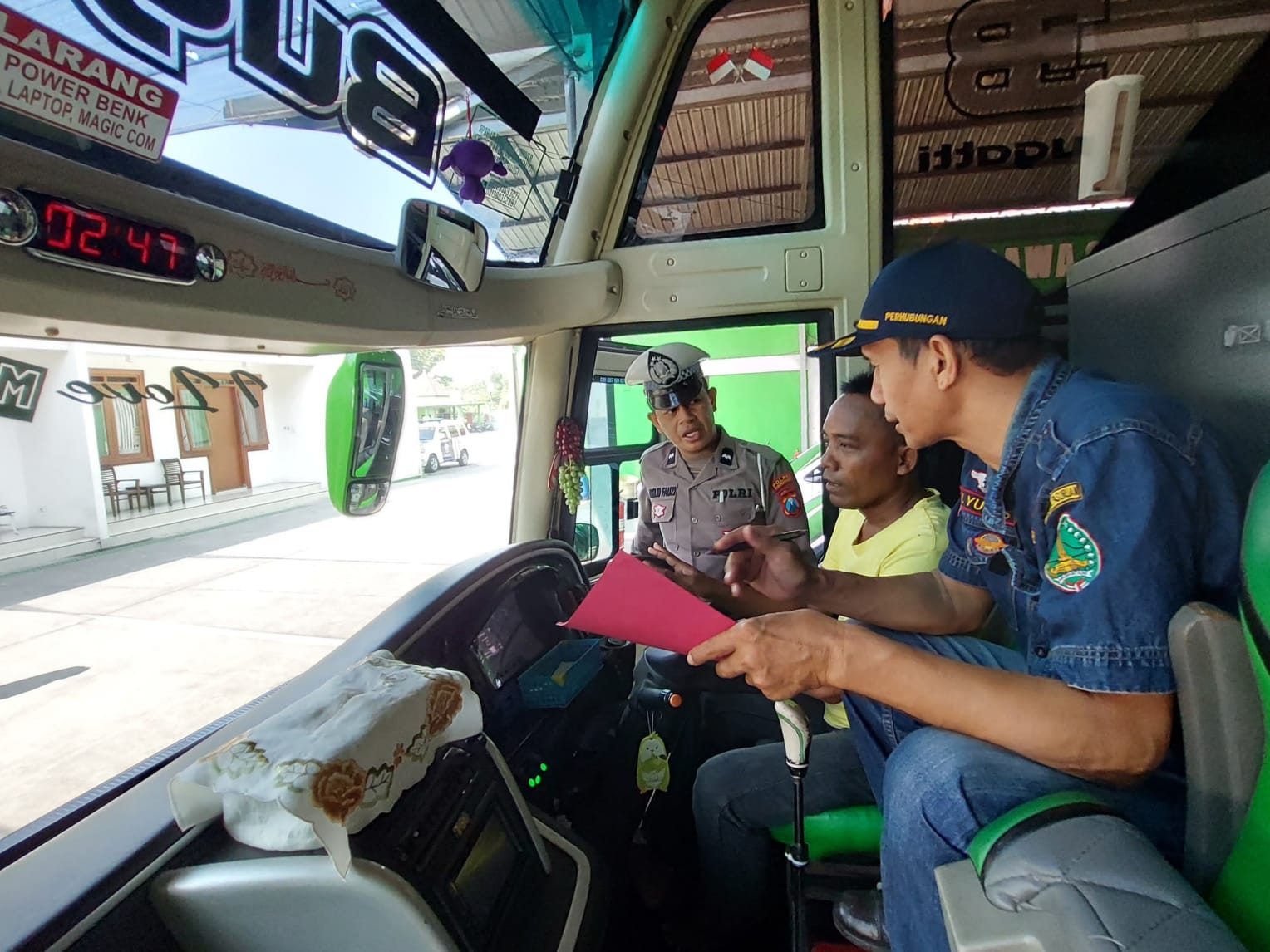 Bus Pariwisata di Kota Pasuruan Dicek, Antisipasi Kecelakaan di Jalan