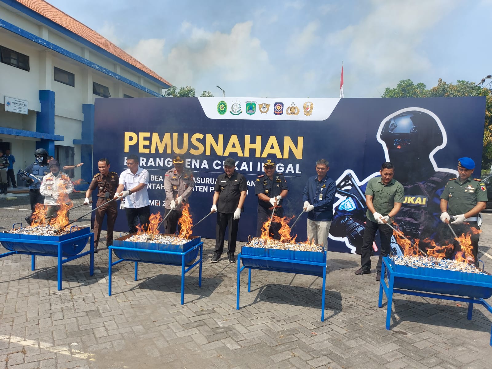 Pemkab Pasuruan dan Bea Cukai Musnahkan BKC Ilegal, Potensi Kerugian Negara Rp8,1 M