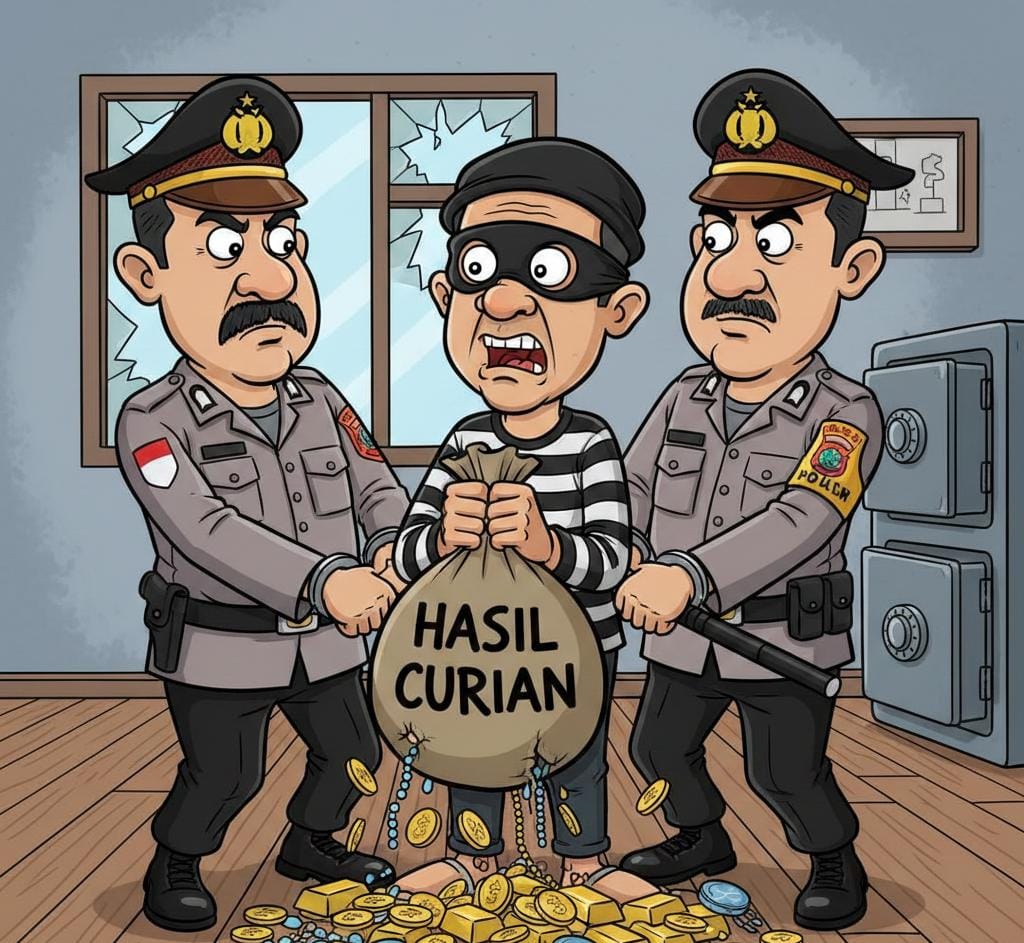 Brankas Logam Mulia Rp168 Juta Amblas, Polres Batu Ringkus Dua Spesialis Curat Junrejo dalam 48 Jam