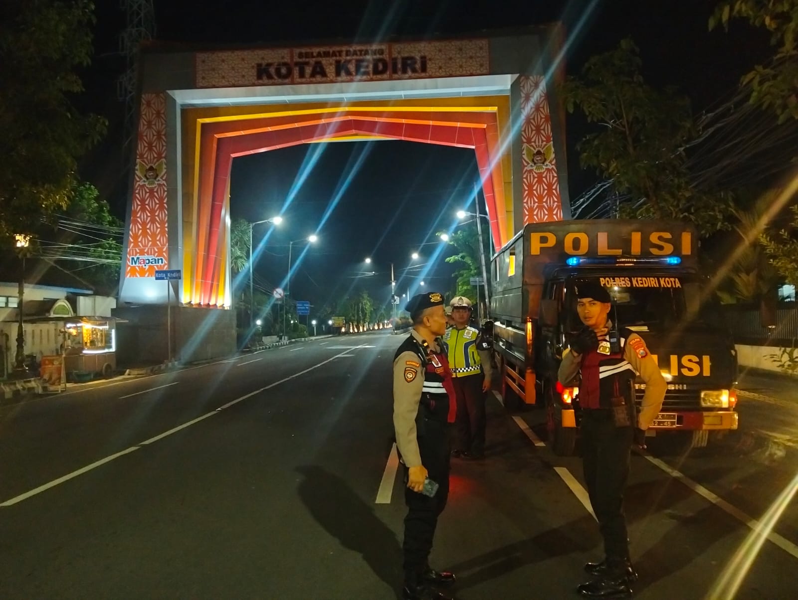 Jaga Kamtibmas, Polres Kediri Kota Gelar Patroli Cipta Kondisi