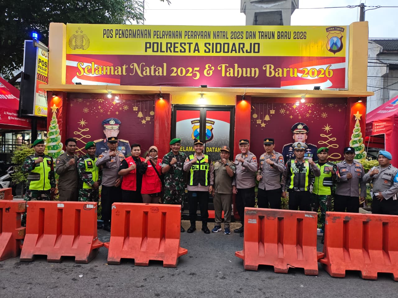 Tiga Pilar Krian Bersinergi Jaga Keamanan Gereja Selama Perayaan Natal