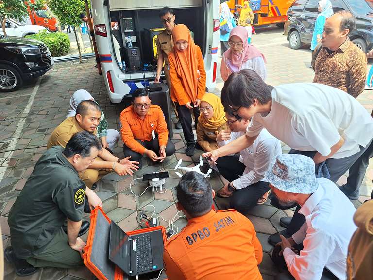 Akademisi Jepang Ajak Jawa Timur Kolaborasi Drone untuk Mitigasi Bencana