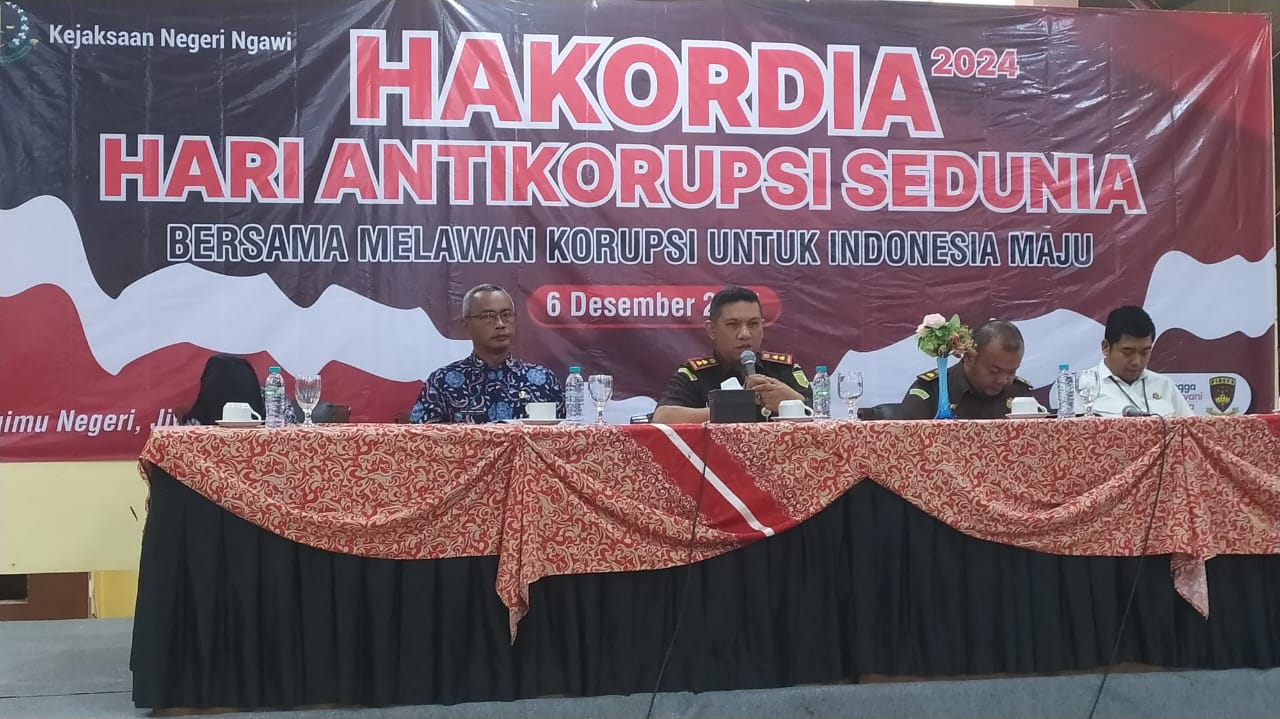 Peringati Hari Anti Korupsi, Kejari Ngawi Penyuluhan Pencegahan Tipikor ke Camat dan Kades