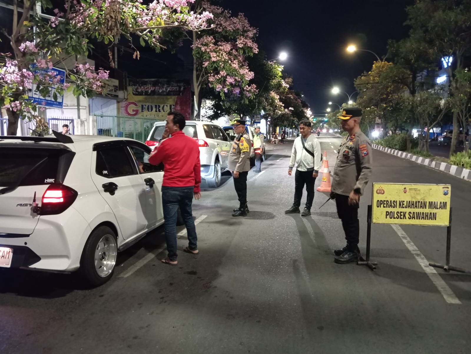 Patroli Malam Intensif di Sawahan, Ratusan Kendaraan Diamankan