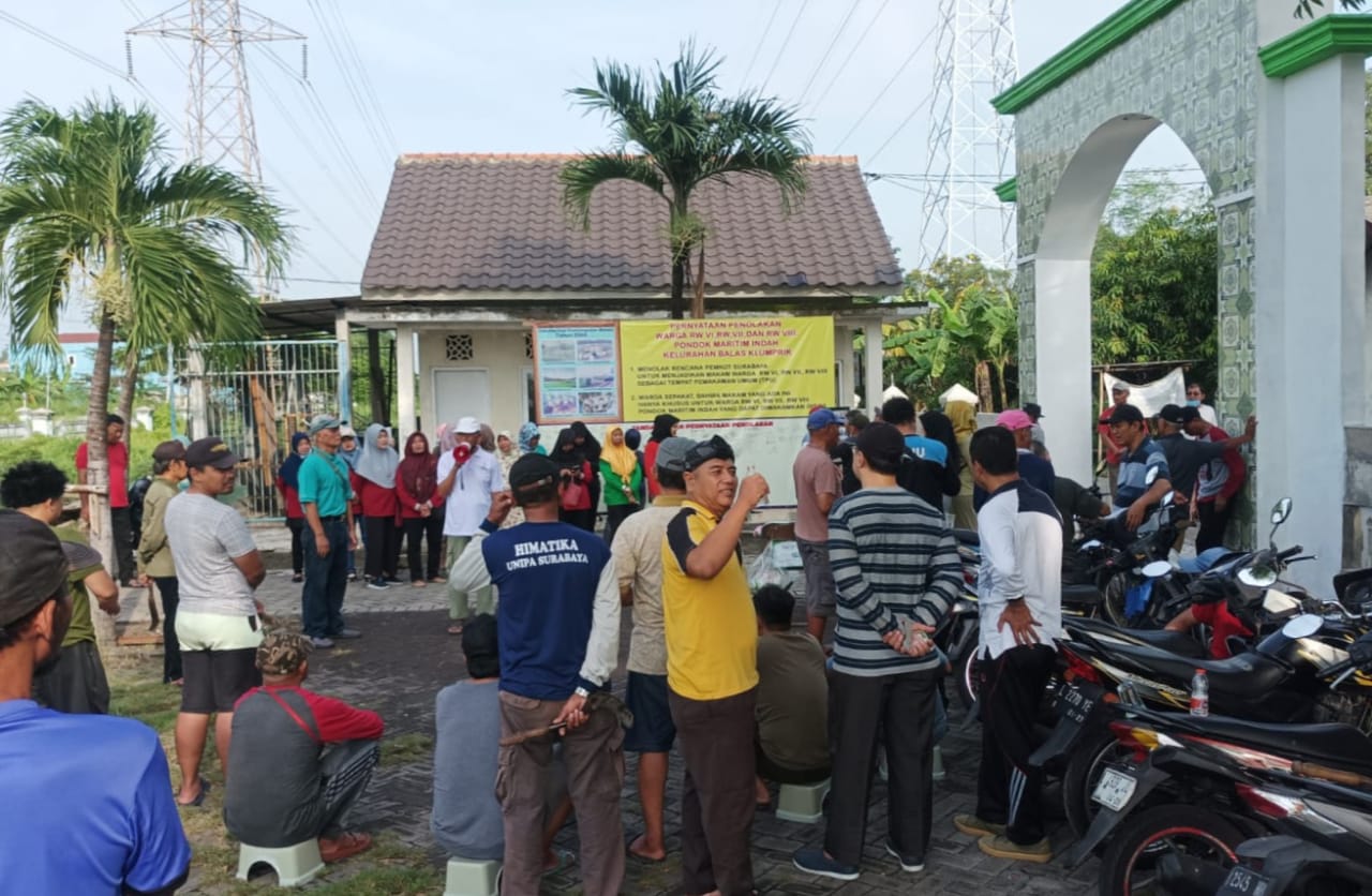 Warga Balas Klumprik Tolak Lahan Makam Pondok Maritim Indah Dikelola Pemkot Surabaya