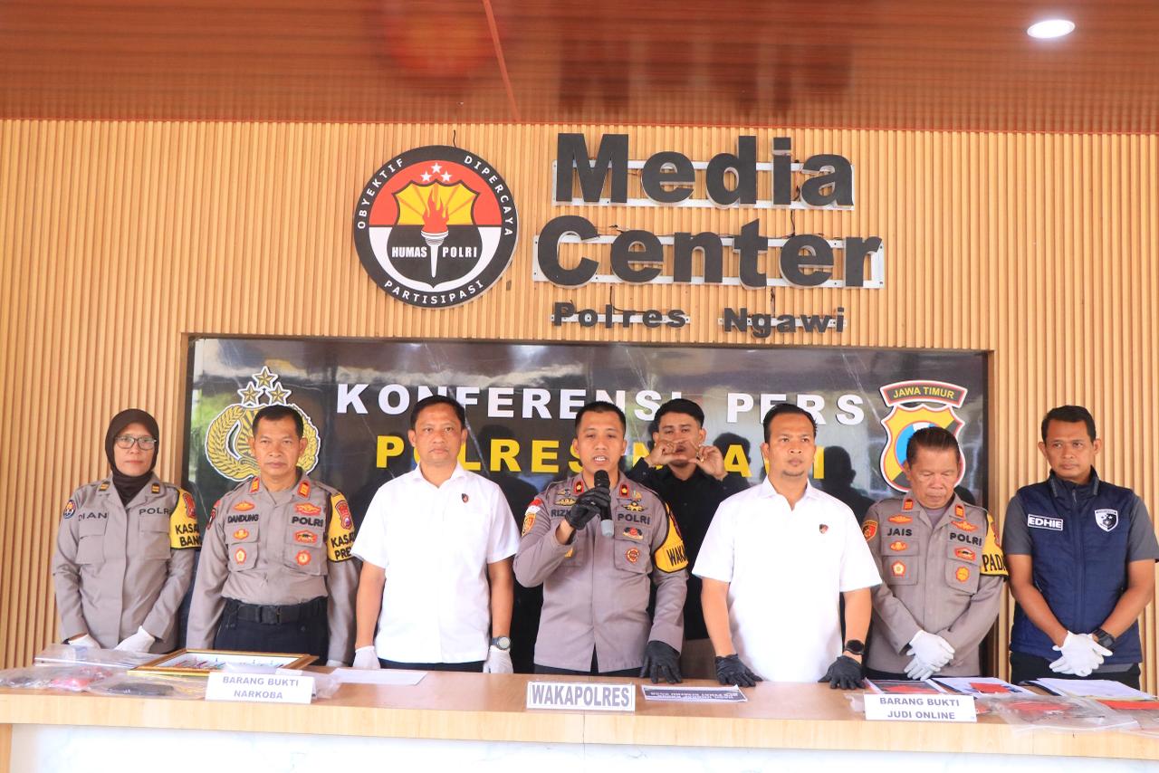 Polres Ngawi Ungkap 177 Kasus dalam Operasi Pekat Semeru 2026