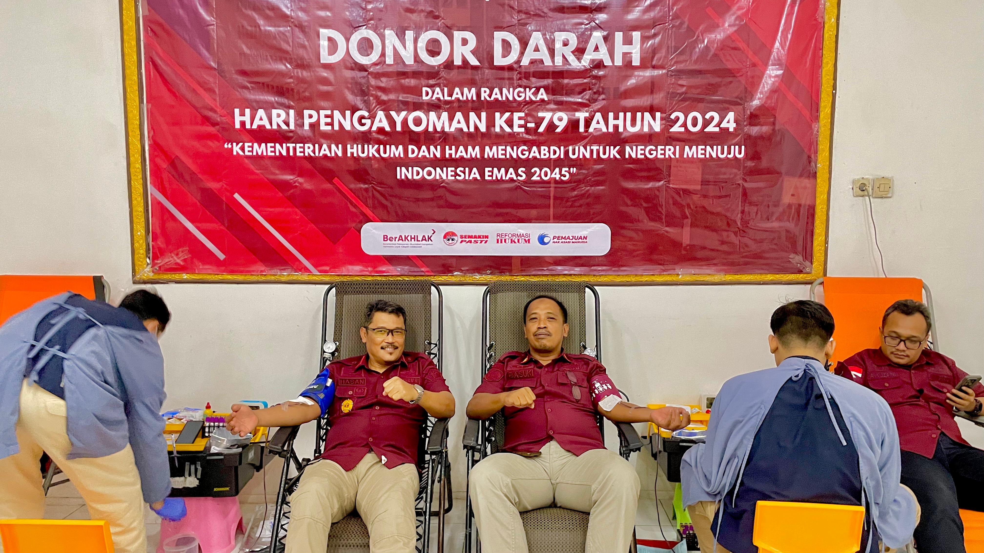 Kolaborasi Kemenkumham Jember, Donor Darah Selamatkan Nyawa