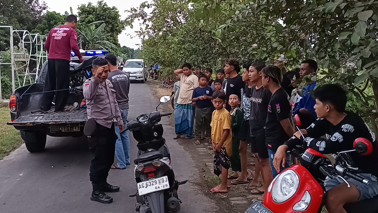 Polsek Ringinrejo Bubarkan Balap Liar yang Resahkan Warga