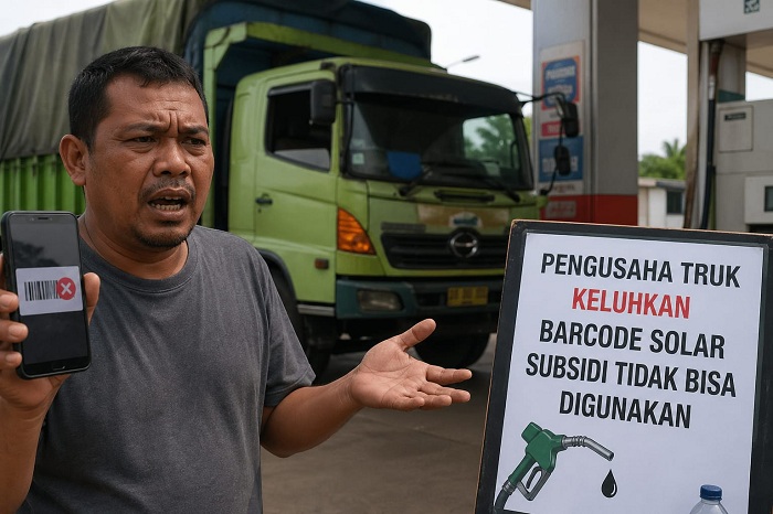 Pengusaha Truk Surabaya Keluhkan Barcode Solar Subsidi Tak Bisa Digunakan