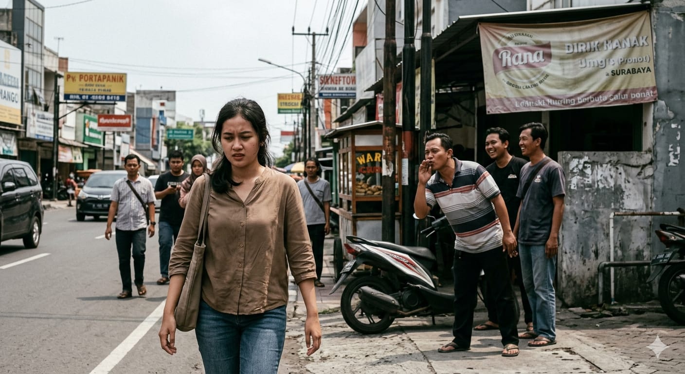Hukum Lumpuh di Jalanan, Normalisasi Catcalling di Surabaya Bukti Lemahnya Implementasi UU TPKS