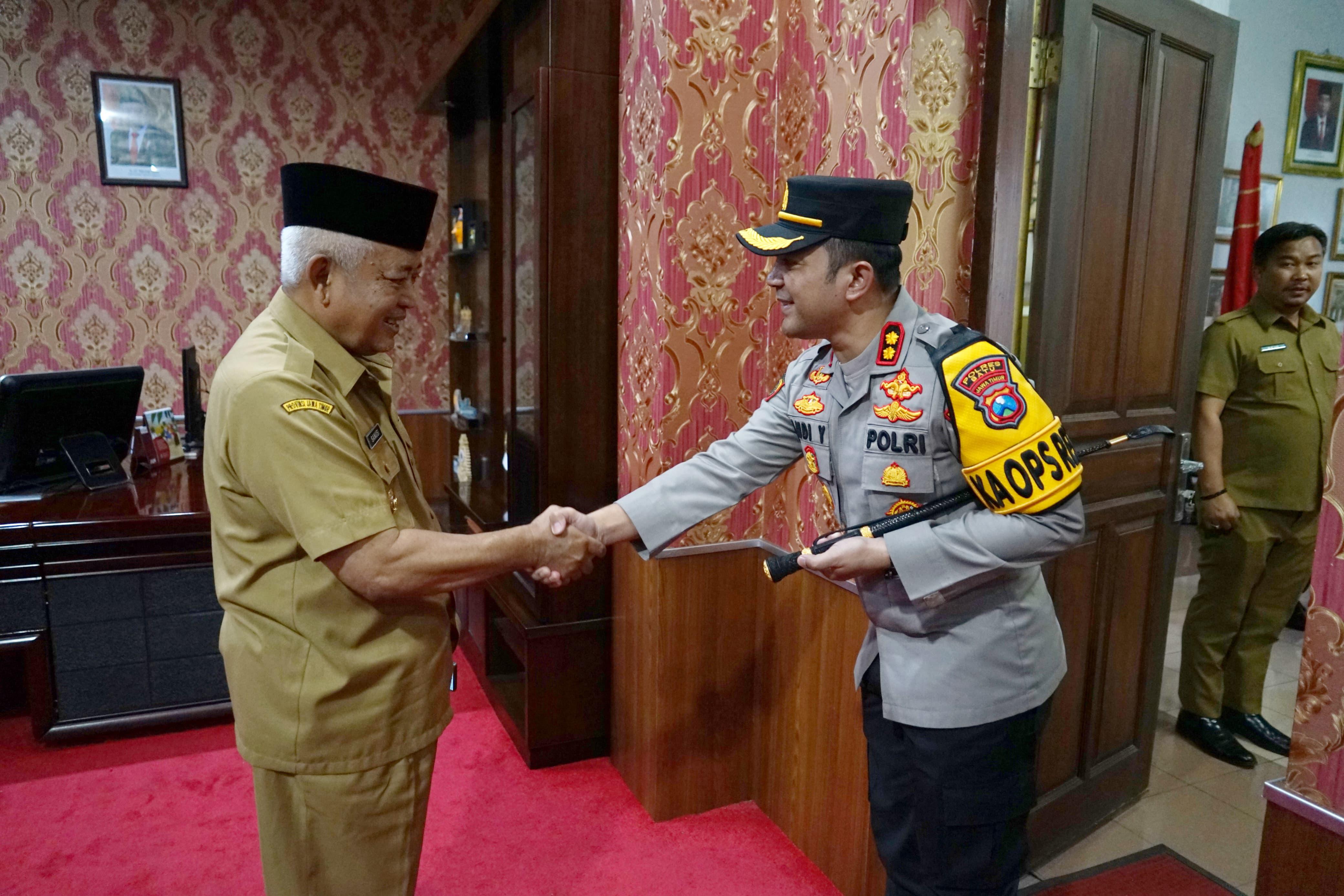 Kapolres Batu Kunjungi Pendopo Kabupaten Malang