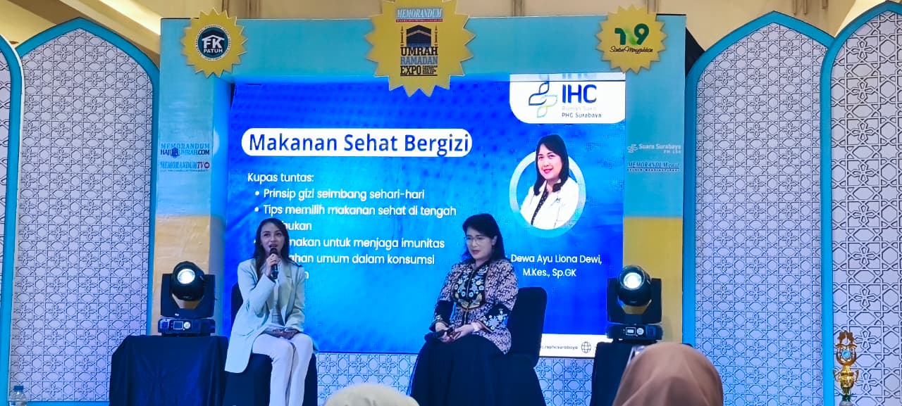 Antusiasme Pengunjung Saksikan Talkshow Pentingnya Pengaturan Nutrisi sebagai Persiapan Ibadah ke Tanah Suci