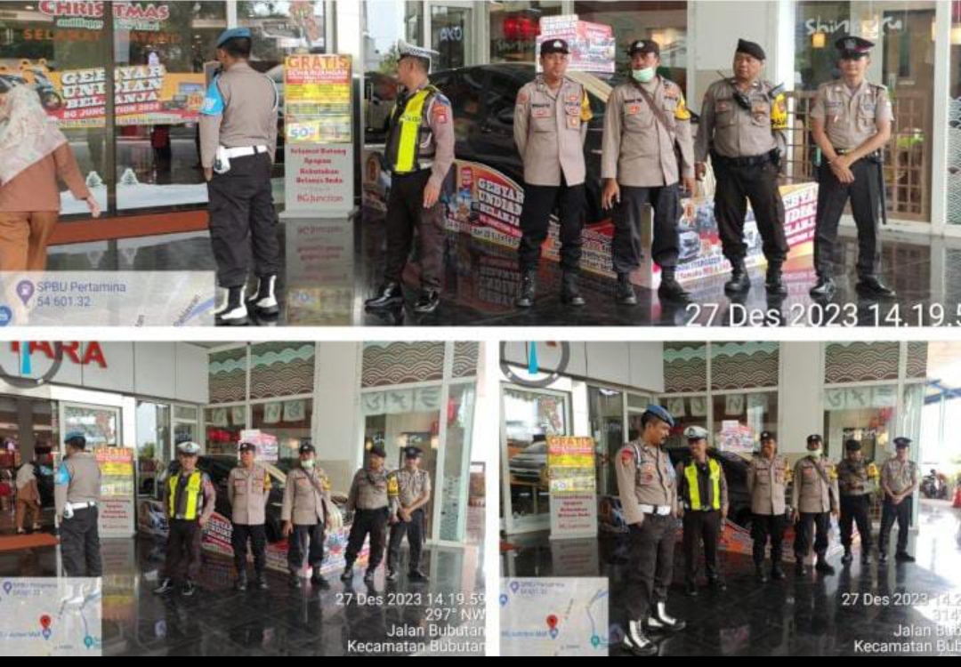 Polsek Bubutan Patroli Dialogis Antisipasi Keramaian Pengunjung Mall