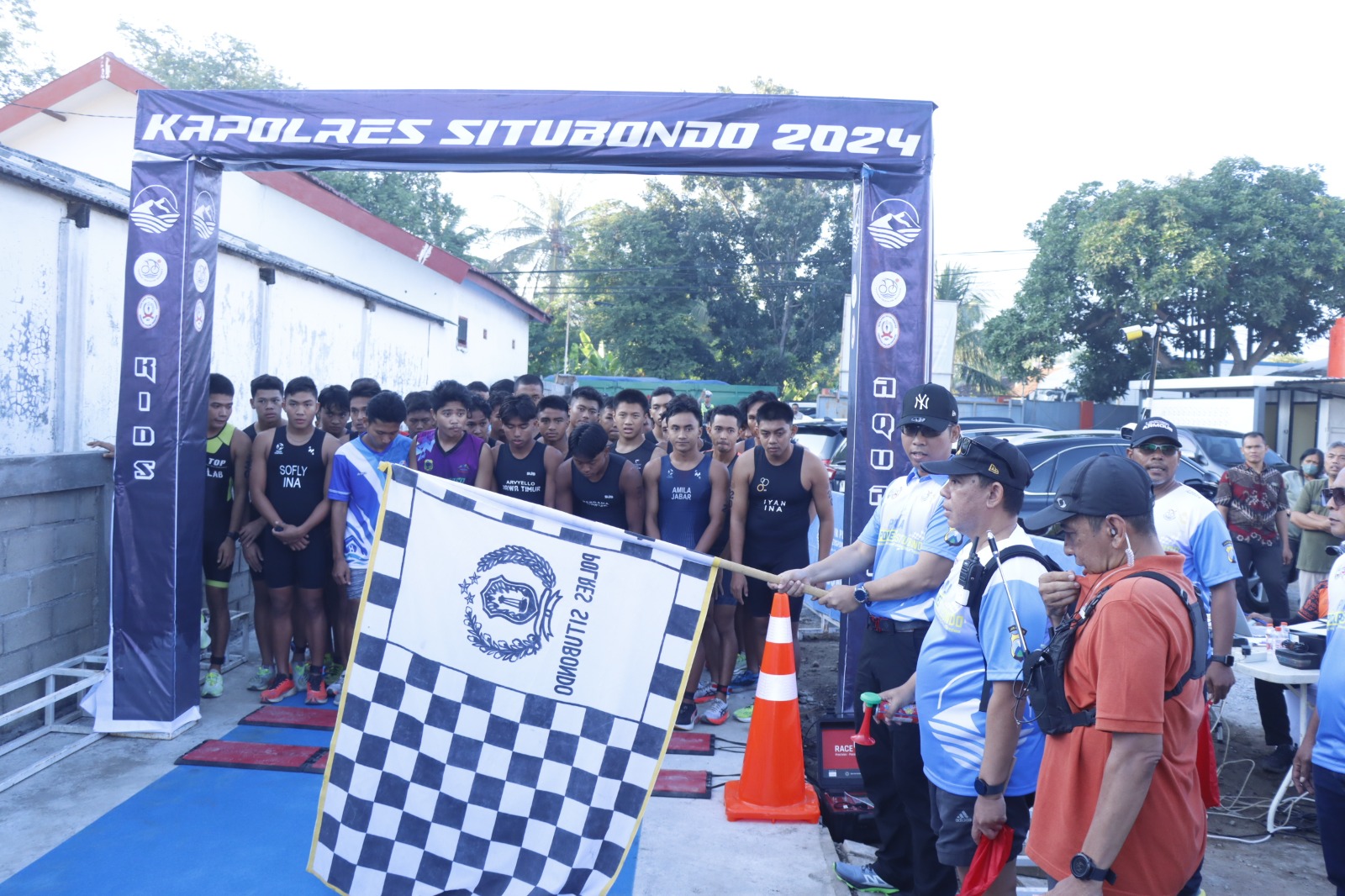 Kapolres Situbondo Buka Kejuaraan Aquathlon Dalam Rangka Hari Bhayangkara Ke-78