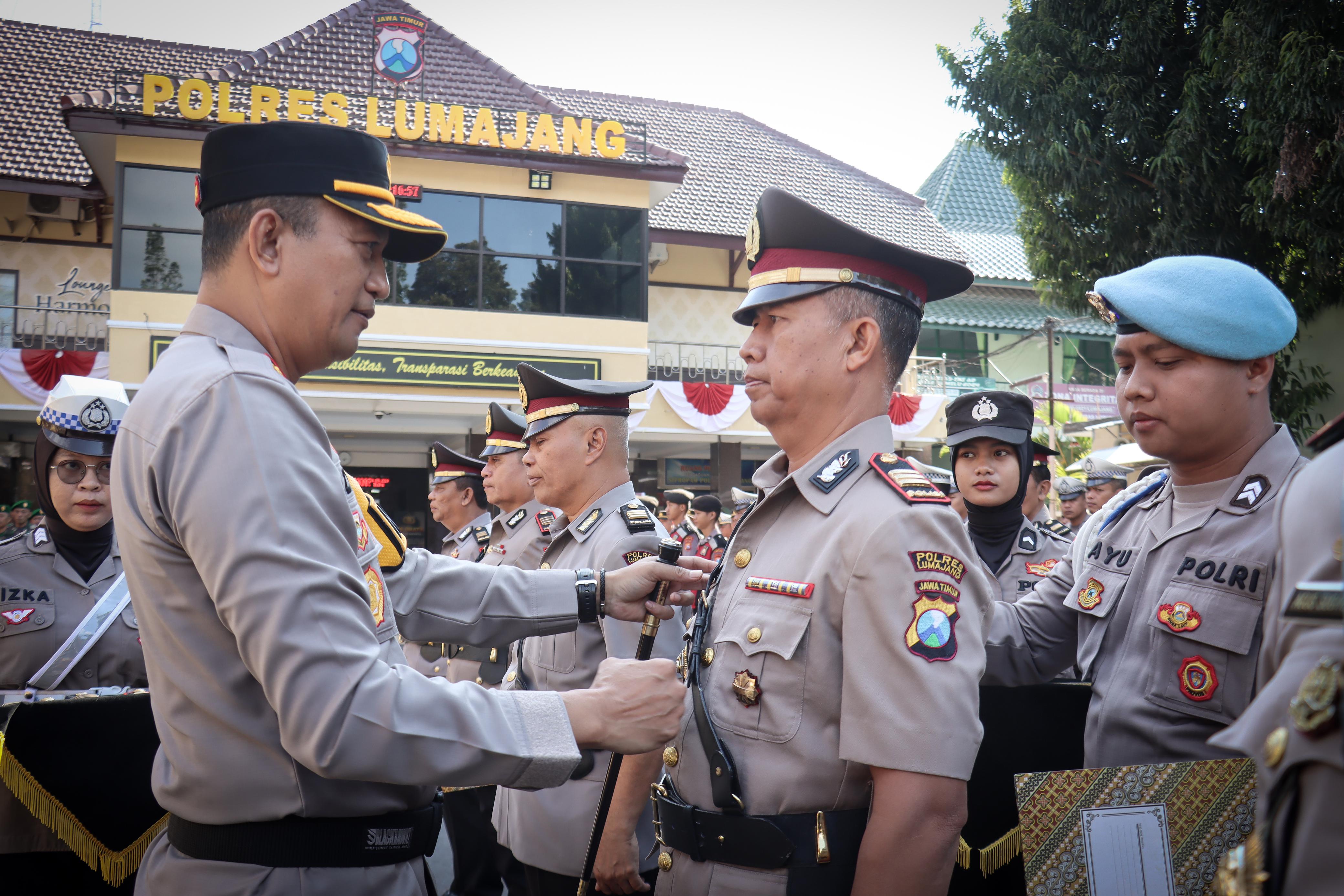 9 Perwira Dirotasi, Begini Pesan Kapolres Lumajang