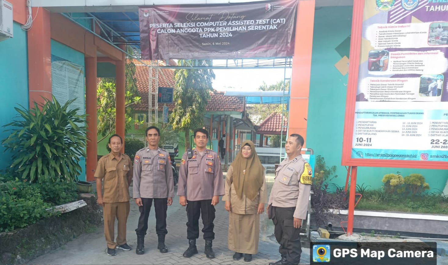 Polsek Bojonegoro Kota Beri Pengamanan  Tes CAT PPK