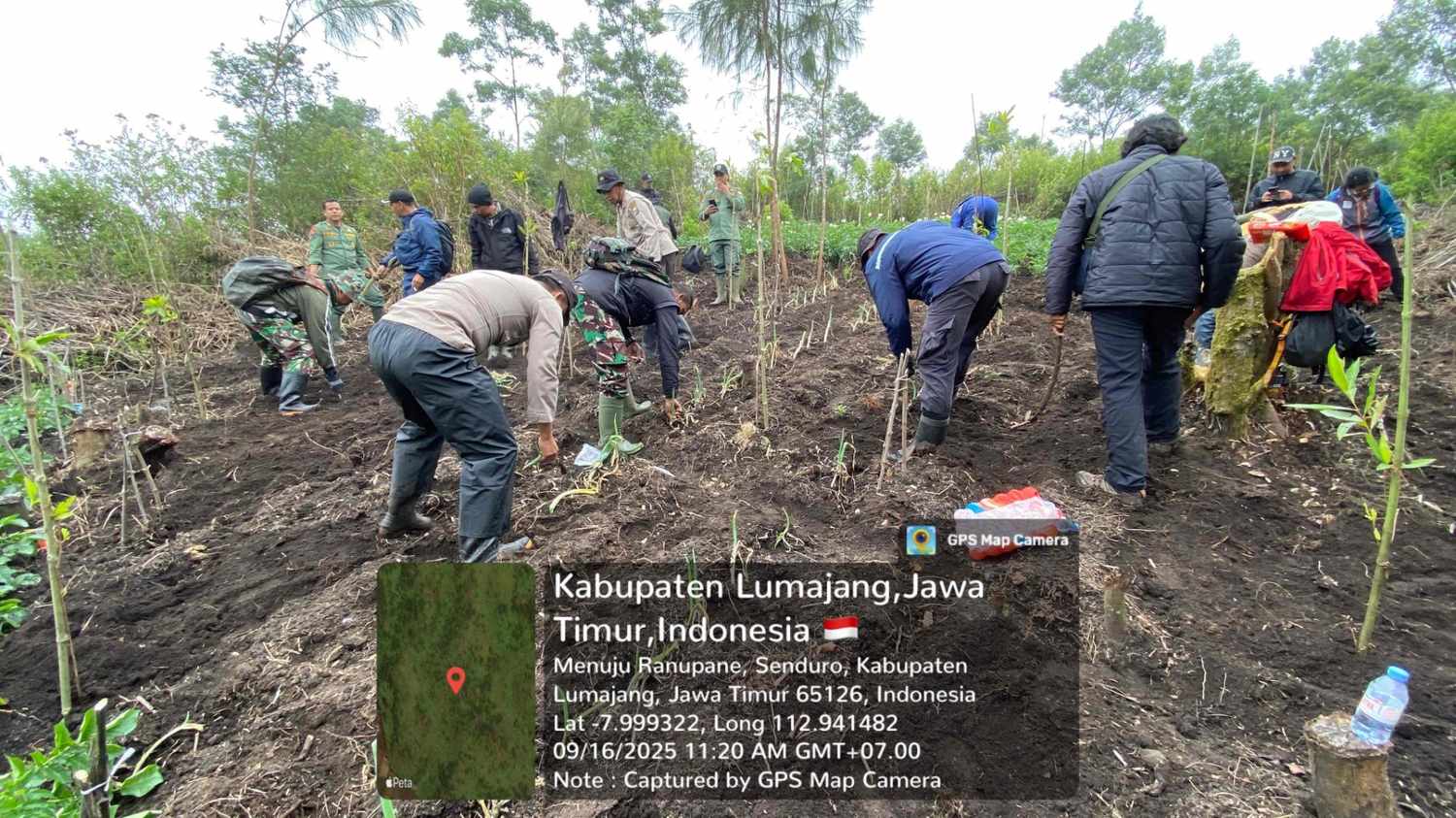 Personel Gabungan Tertibkan Lahan Garapan Ilegal di Kawasan TNBTS Ranupani