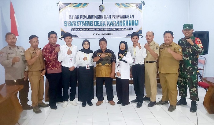 Ujian Penjaringan dan Penyaringan Sekdes Karanganom Sukses, Tri Cahya Nugraheni Meraih Nilai Tertinggi