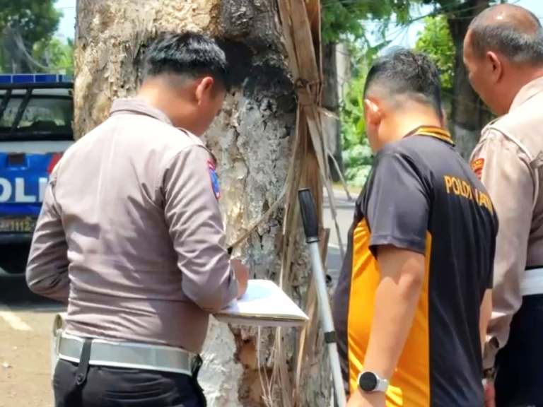 Ibu di Pasuruan Tewas Usai Motor Oleng dan Tabrak Pohon