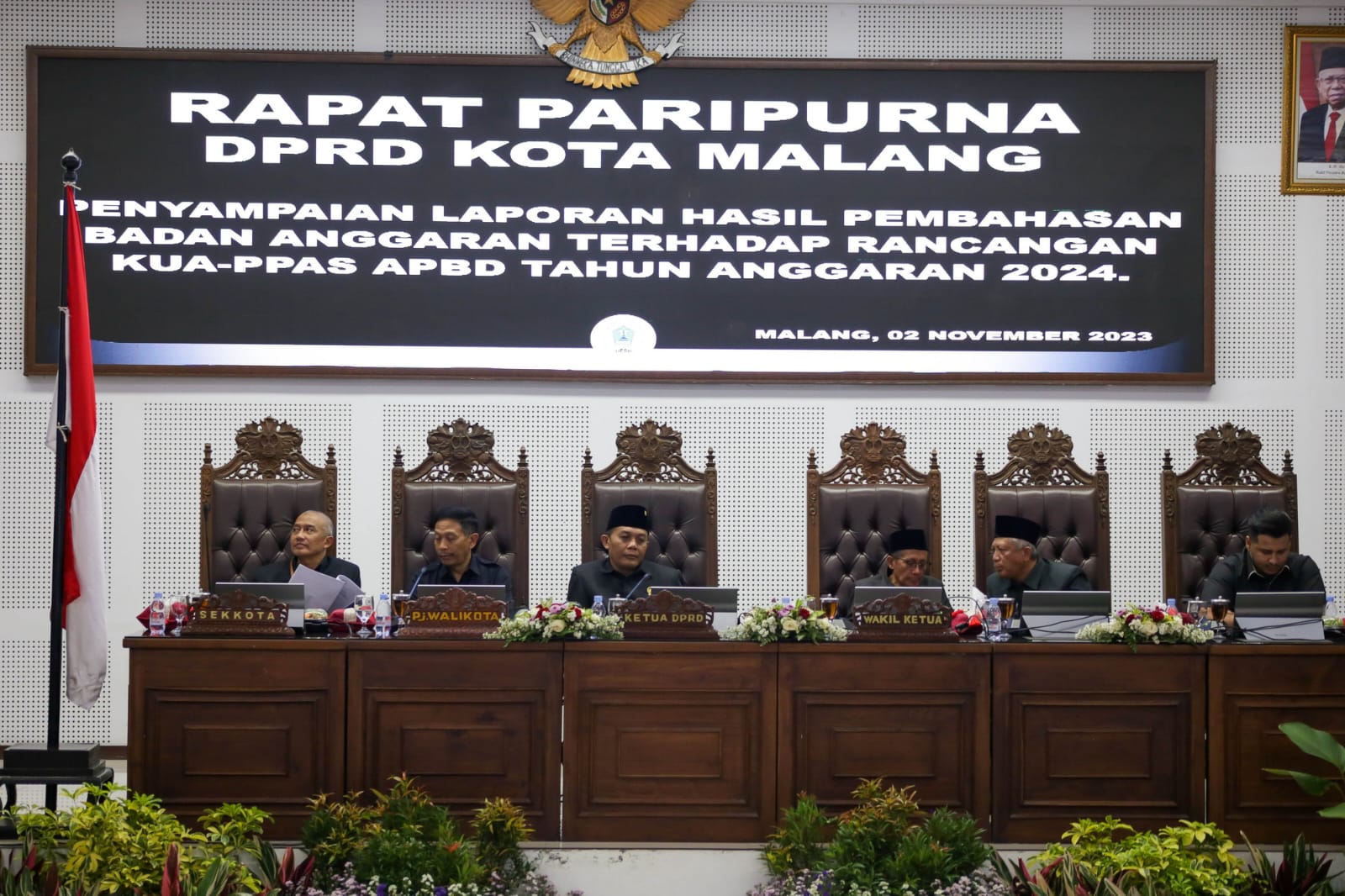 DPRD Kota Malang Sampaikan Hasil Pembahasan KUA-PPAS APBD 2024
