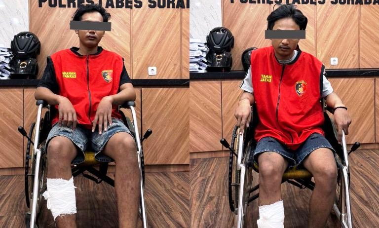Gondol 3 Beat, Dua Residivis Curanmor Kambuhan Diringkus Jatanras Polrestabes Surabaya