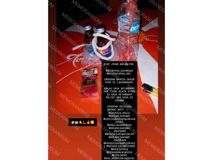 Yudha Pelaku Teror Molotov Dua Pos Polisi Surabaya Diduga Berprofesi Driver Ojol