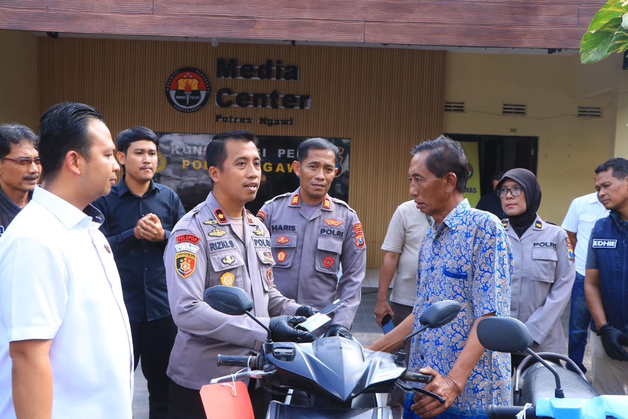 Polisi Bekuk 3 Pelaku Curanmor di Ngawi, Motor Petani Ngale Berhasil Kembali