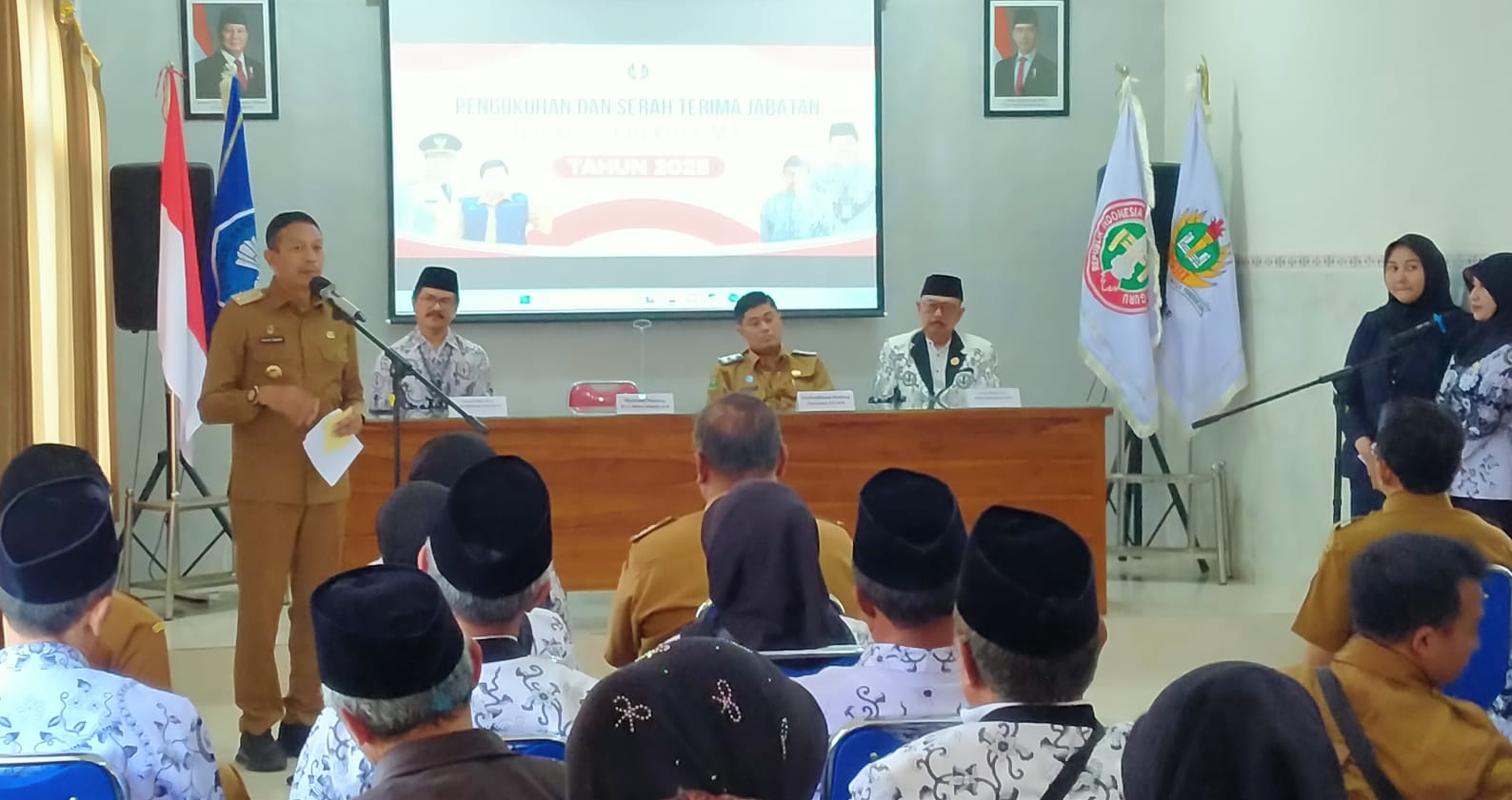 Pengukuhan Pengurus PGRI Kota Malang, Wali Kota Wahyu Rencanakan Perbaiki Sarpras 