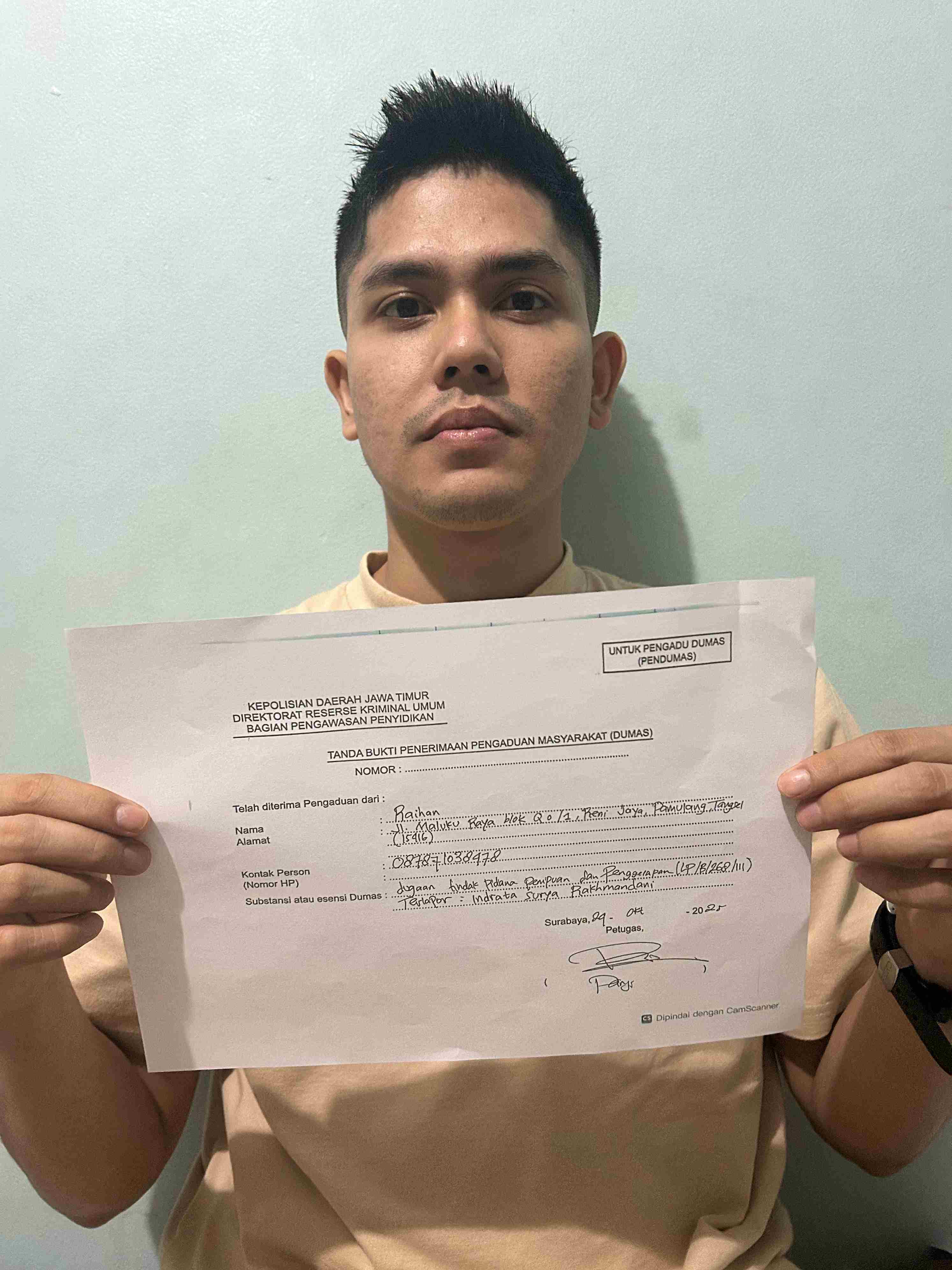 Terkesan Lamban, Penyidik Polrestabes Surabaya Dilaporkan ke Wassidik Polda Jatim