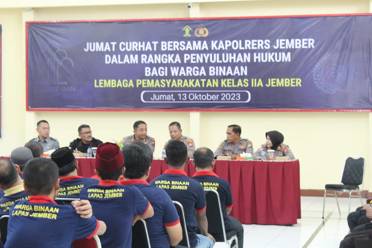 Polres Jember Laksanakan Jumat Curhat di Lapas