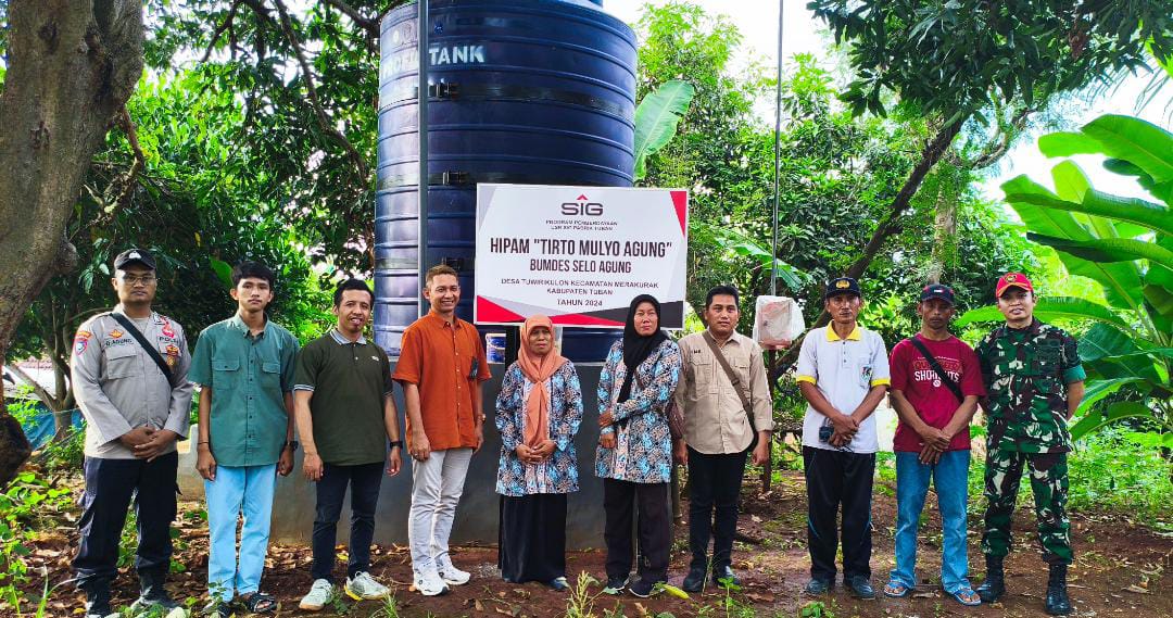 Program CSR SIG, Warga Desa Tuwiri Kulon Lebih Mudah Dapatkan Air Bersih