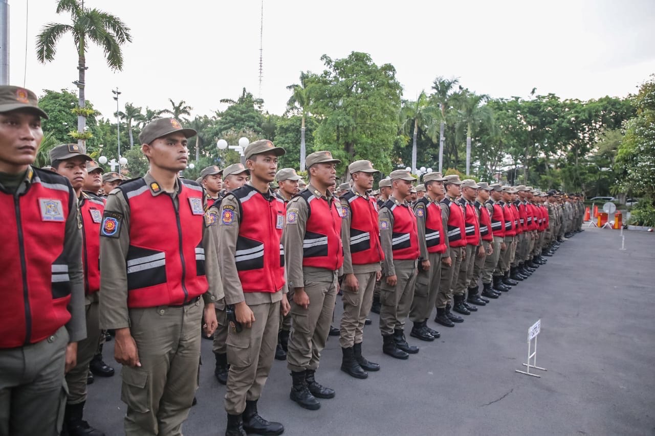 Satpol PP Terjunkan 600 Personel, Siaga 16 Titik Rawan Keramaian Tahun Baru 