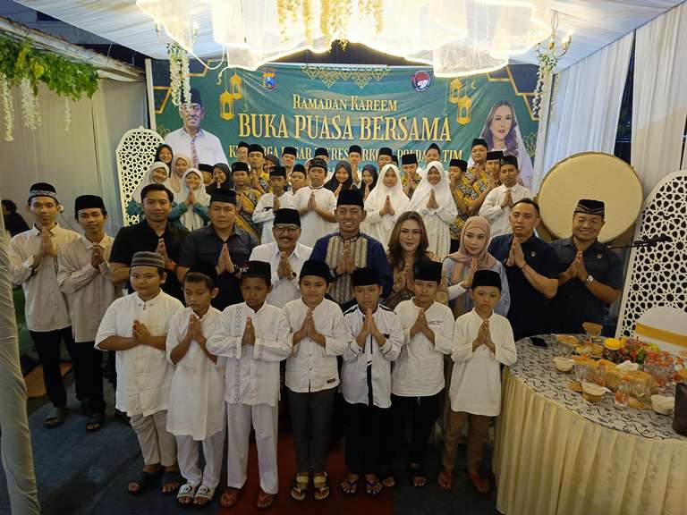 Ditresnarkoba Polda Jatim Santuni Anak Yatim Piatu, Kombespol Da Costa: Polri untuk Masyarakat