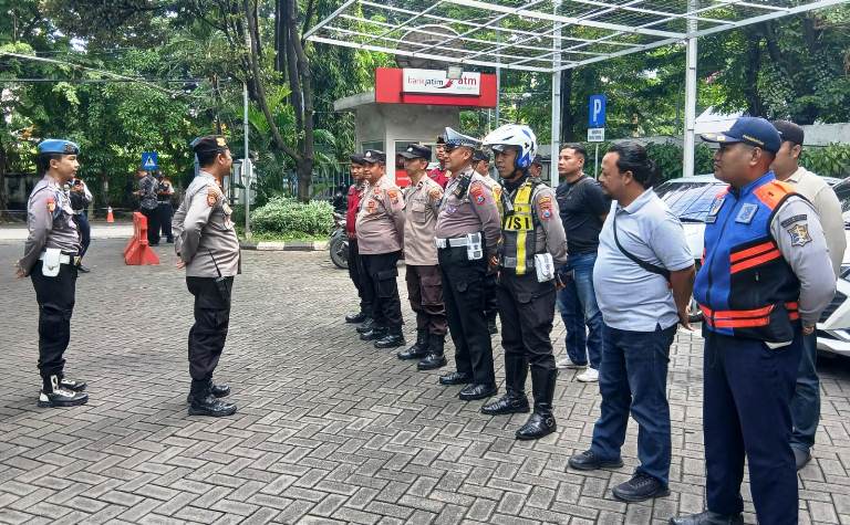 Polsek Gayungan Siagakan Personel Amankan Aksi Unras di Surabaya