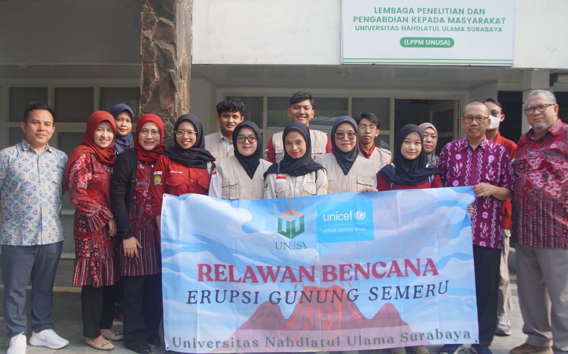 Unusa Terjunkan Tim Relawan Erupsi Gunung Semeru, Fokus Penuhi Kebutuhan Gizi dan Kesehatan