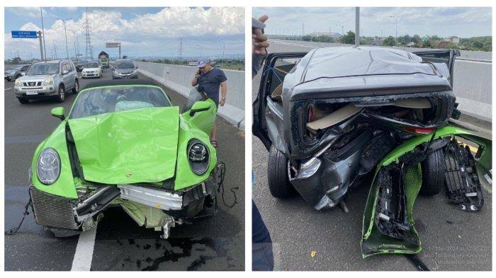 Kecelakaan di Tol Sidoarjo Porsche Tabrak Grand Livina: Tak Ada Surat Kendaraan, Ada Indikasi Bodong