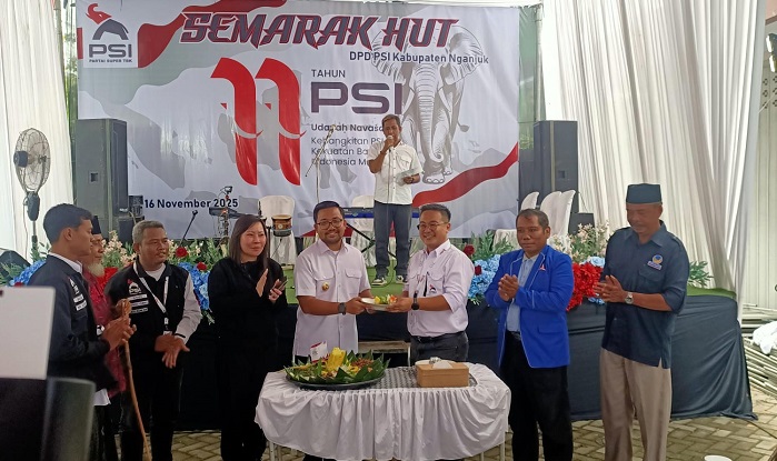 Wakil Bupati Nganjuk Hadiri Peringatan HUT ke-11 PSI Nganjuk