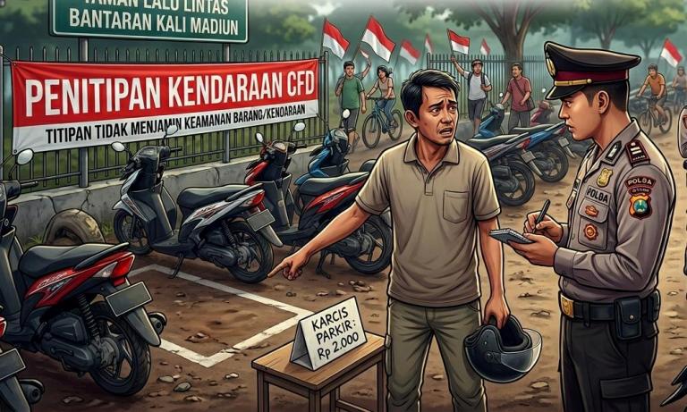 Motor Raib saat Dititipkan di CFD Bantaran Kali Madiun