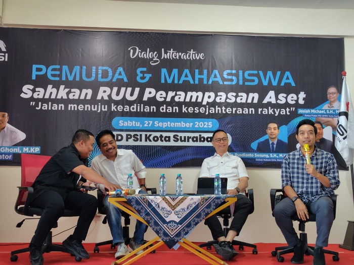 Lewat Dialog Publik, PSI Surabaya Ajak Masyarakat Kawal Pengesahan RUU Perampasan Aset