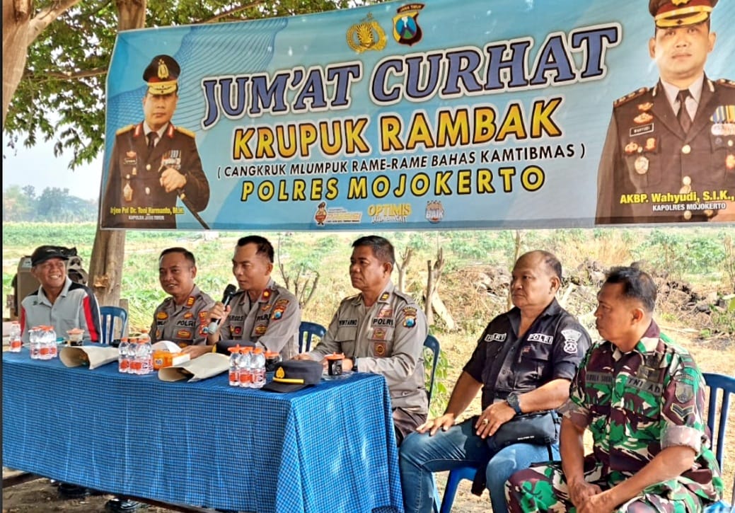 Jumat Curhat, Polres Mojokerto Tampung Aspirasi Warga Mojotamping