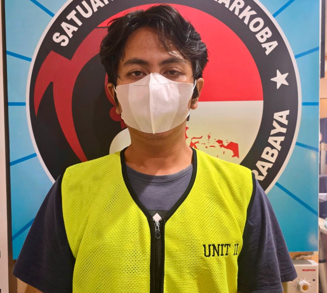 Antar 48 Klip Sabu Seberat 100 Gram, Ojol Asal Sidoarjo Diringkus Polisi