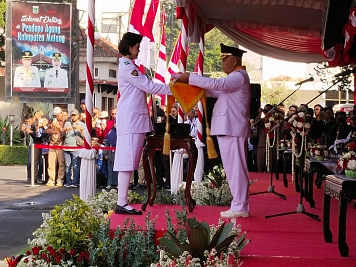 Bupati Malang Pimpin Upacara HUT Ke-80 RI: Ajak Warga Jadikan Kemerdekaan sebagai Titik Tolak Masa Depan