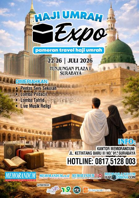 Memorandum Gelar Haji Umrah Expo di Tunjungan Plaza Surabaya