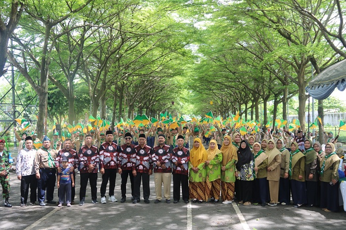 1.130 Pandu HW Kediri Gelar Apel Akbar Peringati Milad Ke-113 Muhammadiyah